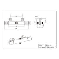 Mezclador termostático de ducha de latón 5012-22