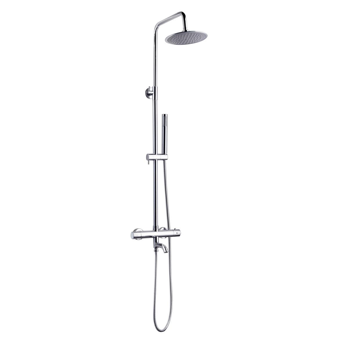 YS34222 Columna de ducha con caño, columna de ducha de lluvia termostática, regulable en altura;