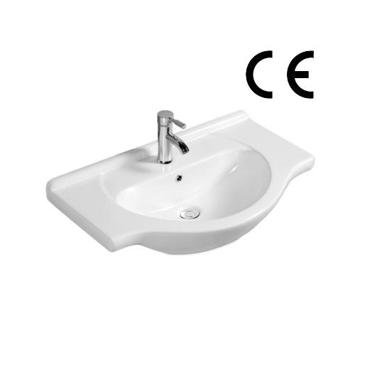 YS27201-75 Lavabo de gabinete de cerámica, lavabo de tocador, lavabo de inodoro;