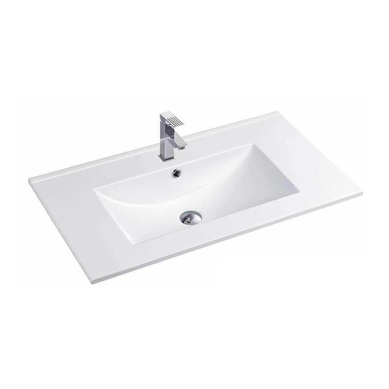 YS27286W-75 lavabo de gabinete de cerámica vidriada blanca mate, lavabo de tocador, lavabo de inodoro;