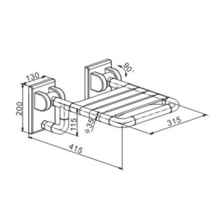 S39426 Asientos para ducha, asientos para baño, asientos para ducha antideslizantes;