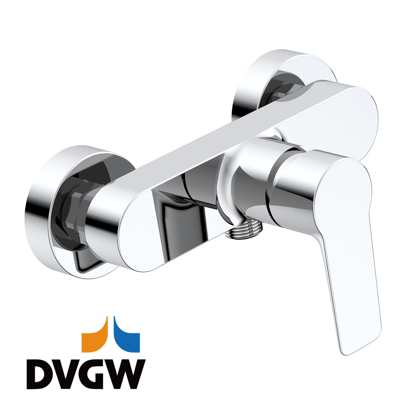 3187-20 grifo de latón certificado por DVGW mezclador monomando de ducha de pared de agua fría / caliente