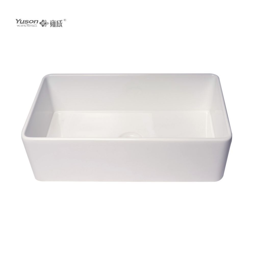 YS27101-3318	33x18 InchBest-Selling Single Bowl FFC Fine Fireclay China Apron front kitchen sink Fine Fireclay China kitchen sink