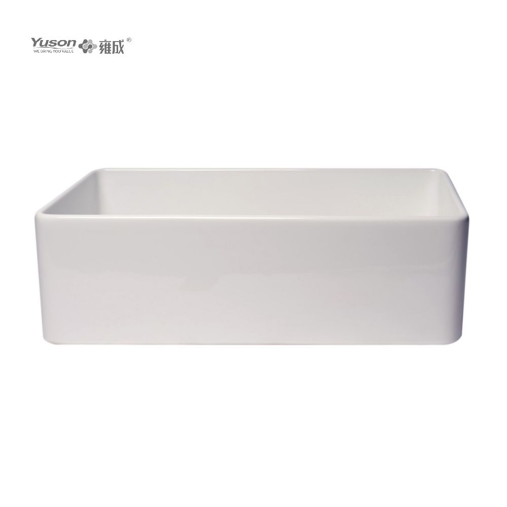 YS27101-3318	33x18 InchBest-Selling Single Bowl FFC Fine Fireclay China Apron front kitchen sink Fine Fireclay China kitchen sink