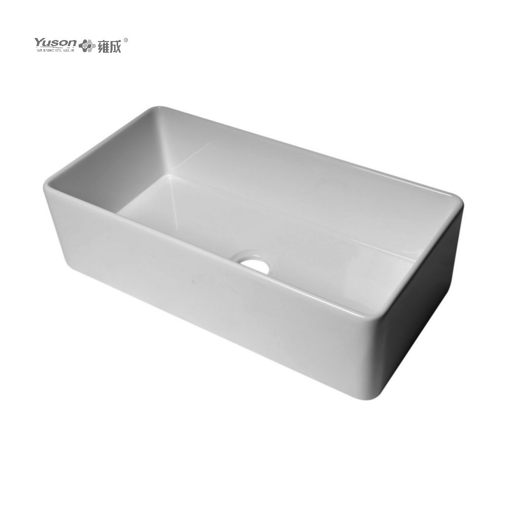 YS27101-3618	36x18 Inch Best-Selling Single Bowl FFC Fine Fireclay China Apron front kitchen sink Single bowl farmhouse sink