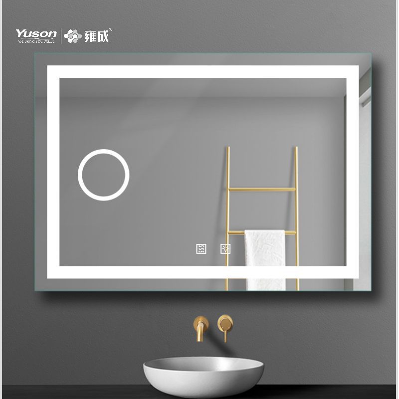 YS57102FM	Mordern Rectangle Shape Wall-mounted LED mirror, Magnifying LED mirror