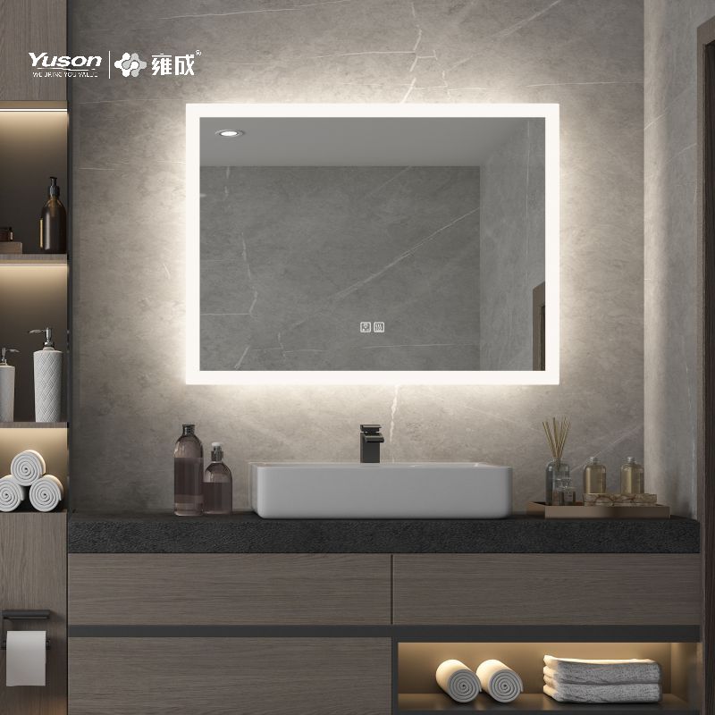 YS57103	Mordern Rectangle Shape bathroom mirror, LED mirror, Fogless LED mirror