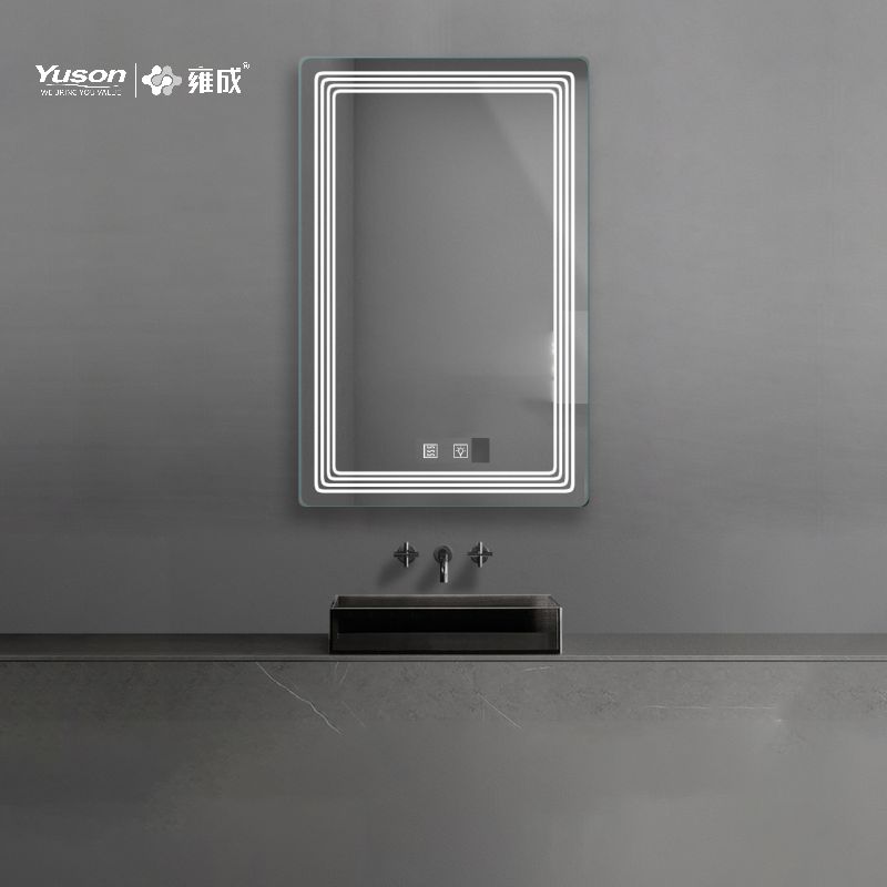 YS57104	Mordern Rectangle Shape bathroom mirror, LED mirror, Anti-fog LED mirror