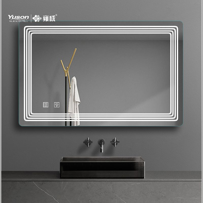 YS57104	Mordern Rectangle Shape bathroom mirror, LED mirror, Anti-fog LED mirror