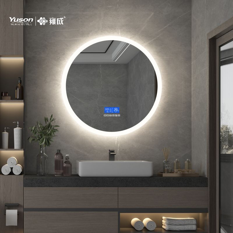 Espejo del cuarto de baño de la forma redonda LED de YS57203E Mordern, espejo del cuarto de baño de Bluetooth