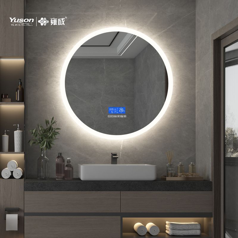 Espejo del cuarto de baño de la forma redonda LED de YS57203E Mordern, espejo del cuarto de baño de Bluetooth