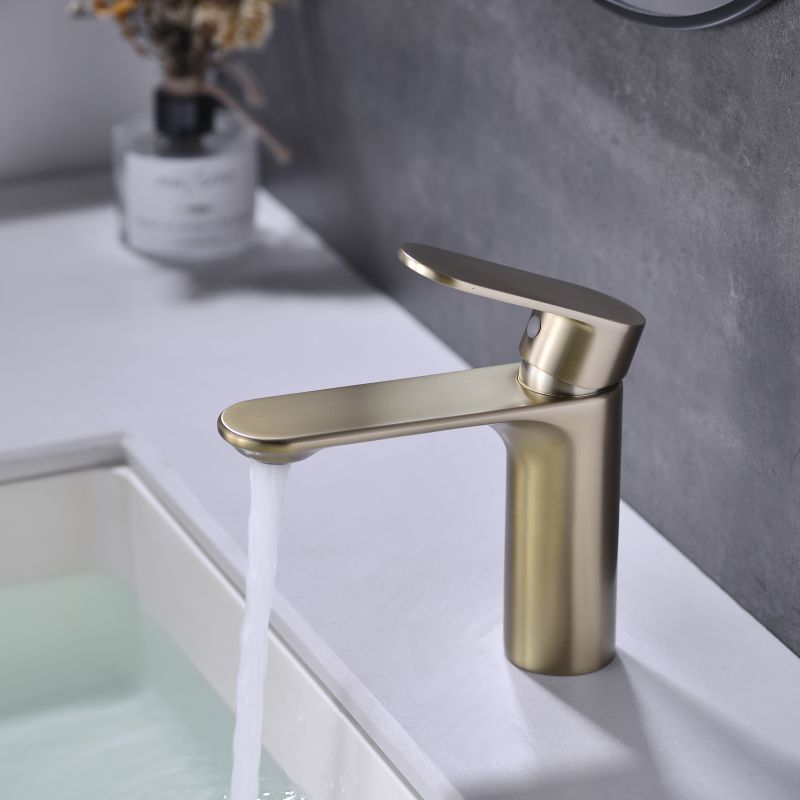 2012-30 Brass sleek single lever deck-mounted hot&cold water mixer, basin mixer