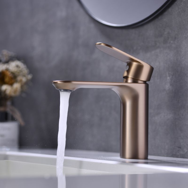 2012-30 Brass sleek single lever deck-mounted hot&cold water mixer, basin mixer