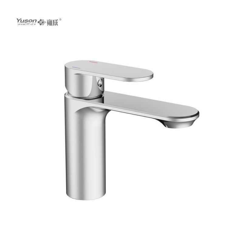 2012-30 Brass sleek single lever deck-mounted hot&cold water mixer, basin mixer