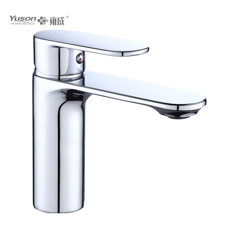 2012-30 Brass sleek single lever deck-mounted hot&cold water mixer, basin mixer