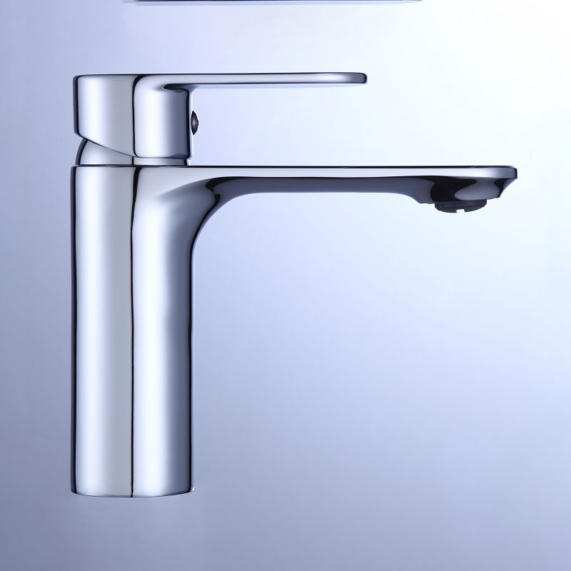 2012-30 Brass sleek single lever deck-mounted hot&cold water mixer, basin mixer