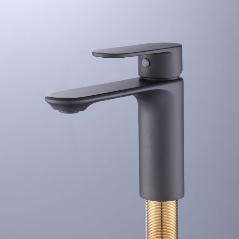 2012-30 Brass sleek single lever deck-mounted hot&cold water mixer, basin mixer