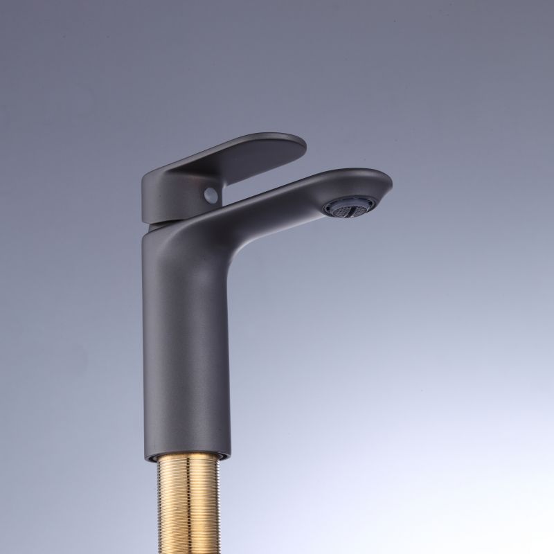 2012-30 Brass sleek single lever deck-mounted hot&cold water mixer, basin mixer