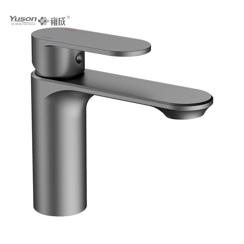 2012-30 Brass sleek single lever deck-mounted hot&cold water mixer, basin mixer